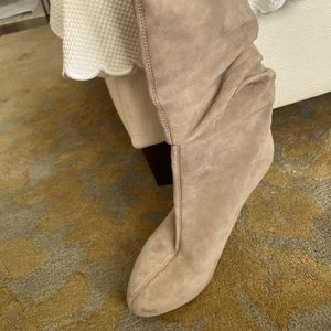 Below the knee taupe boots- Banana Republic